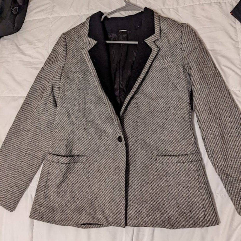 Vintage Oleg Cassini Wool Pinstripe Blazer